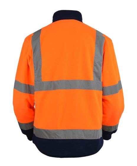 KURTKA OSTRZEGAWCZA POLAROWA BETA VIZWELL POMARAŃCZOWO-GRANATOWA 3XL