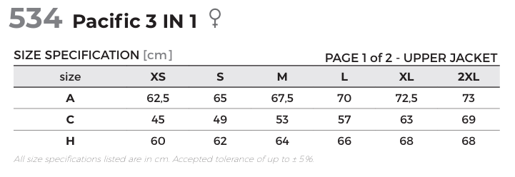 KURTKA DAMSKA MALFINI PACIFC 3W1 534 CZARNA M
