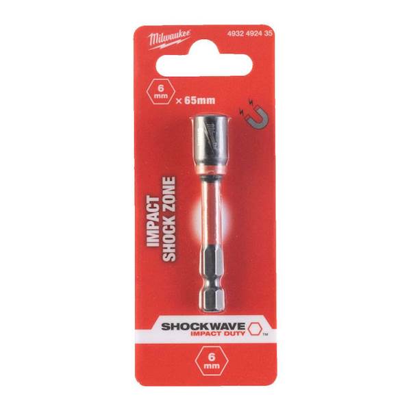 NASADKA UDAROWA MAGNETYCZNA MILWAUKEE SHOCKWAVE HEX 6 X 65 MM