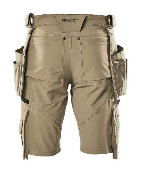 KRÓTKIE SPODENKI Z KIESZENIAMI WISZĄCYMI MASCOT ADVANCED JASNY KHAKI 50