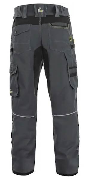 SPODNIE CXS STRETCH SKRÓCONE 170-176CM GRAFITOWO-CZARNE 52