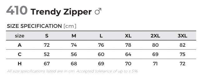 BLUZA MALFINI TRENDY ZIPPER 410 GRANATOWA 2XL