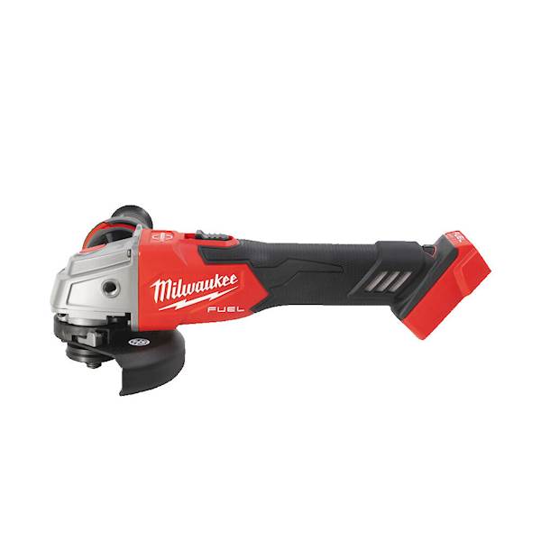 SZLIFIERKA KĄTOWA 125 MM O ZMIENNEJ PRĘDKOŚCI Z HAMULCEM I WŁĄCZNIKIEM SUWAKOWYM MILWAUKEE M18 FSAGV125XB-0X
