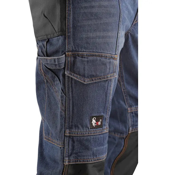 SPODNIE JEANS CXS NIMES I NIEBIESKO-CZARNE 48