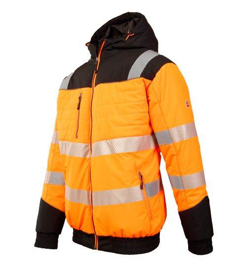KURTKA OSTRZEGAWCZA POLSTAR BENEFIT SAFE HI-VI POMARAŃCZOWA 3XL