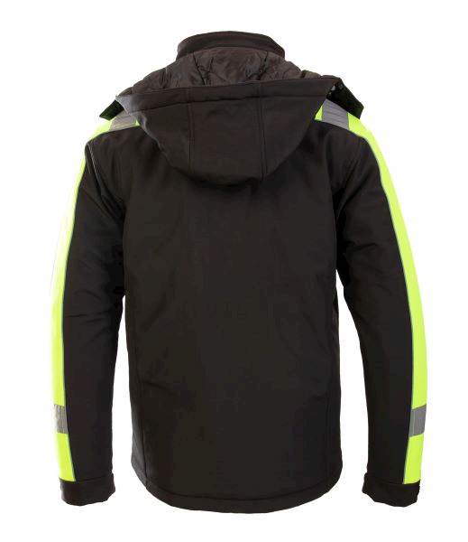 KURTKA OCIEPLANA SOFTSHELL OCIEPLANA RIVAL OARS CZARNO/ŻÓŁTA XL