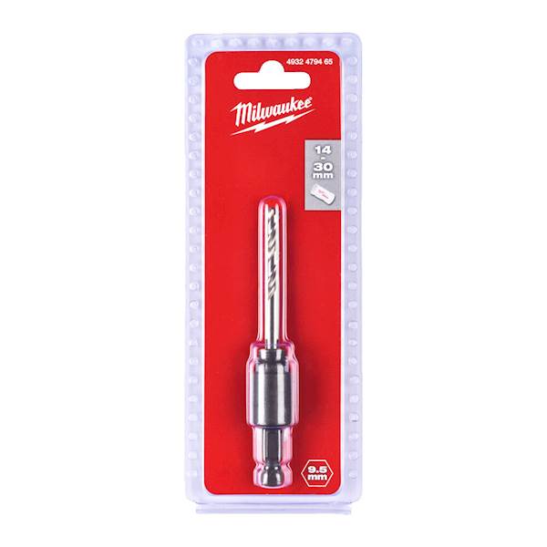 TRZPIEŃ Z UCHWYTEM HEX 9,5 MM DO OTWORNIC MILWAUKEE 14-30 MM