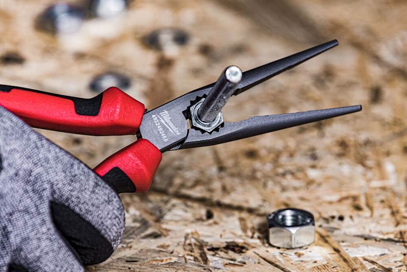 SZCZYPCE DŁUGIE MILWAUKEE LONG NOSE PLIER 205 MM