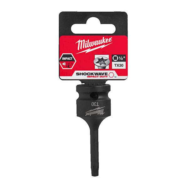 NASADKA UDAROWA MILWAUKEE SHOCKWAVE IMPACT DUTY 1/2″ Z KOŃCÓWKĄ BITA TX30