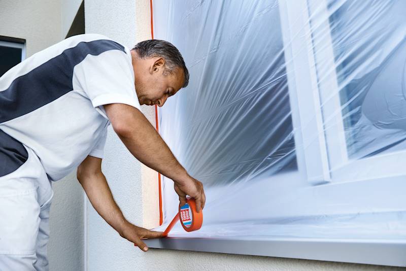 TAŚMA ZABEZPIECZAJĄCA TYNKARSKA POMARAŃCZOWA TESA PROFESSIONAL 50 MM X 33 M