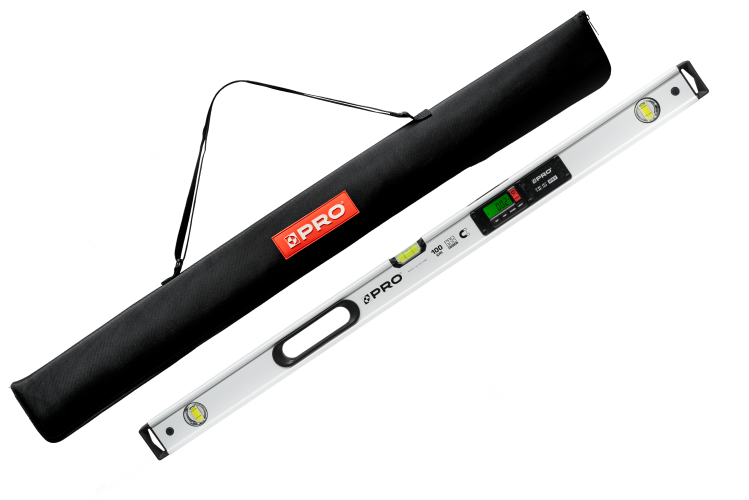 POZIOMICA ELEKTRONICZNA BIAŁA Z MAGNESAMI IP65 PRO900 DIGITAL POKROWIEC 100CM