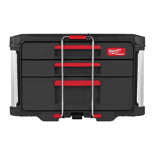 SKRZYNIA NARZĘDZIOWA Z SZUFLADAMI 2+1 MILWAUKEE PACKOUT DRAWER TOOL BOX
