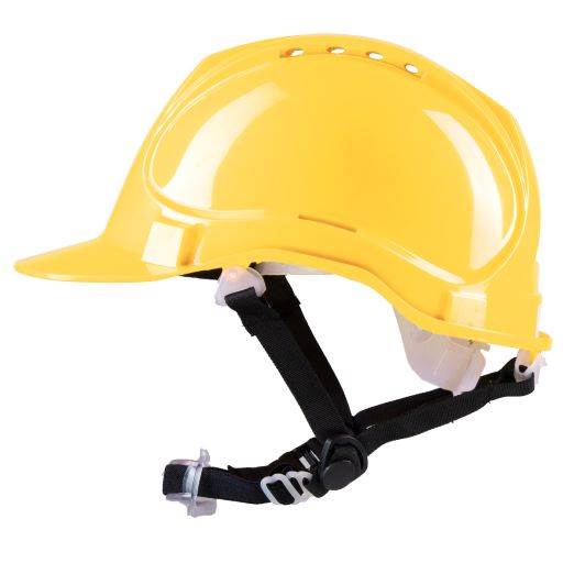 HEŁM ABS POLSTAR 4 PKT. PASEK PODBRÓDKOWY YS-4 ŻÓŁTY