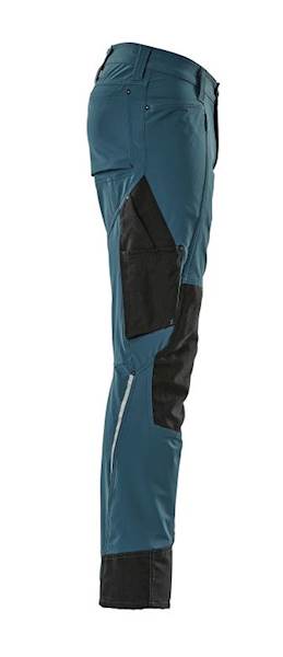 SPODNIE MASCOT ADVANCED STRETCH Z KIESZENIAMI NA KOLANACH CIEMNY PETROLOWY 82C 48