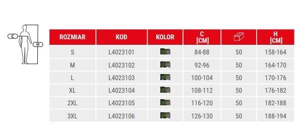 KOSZULKA Z DŁUGIM RĘKAWEM LAHTI PRO L40231 CZARNY-MORO L
