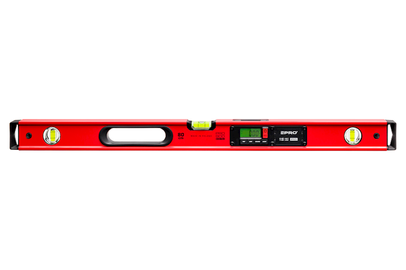 POZIOMICA ELEKTRONICZNA CZERWONA IP65 PRO900 DIGITAL POKROWIEC 80CM 