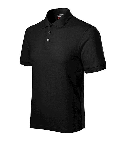 KOSZULKA POLO RIMECK RESERVE R22 CZARNA 3XL