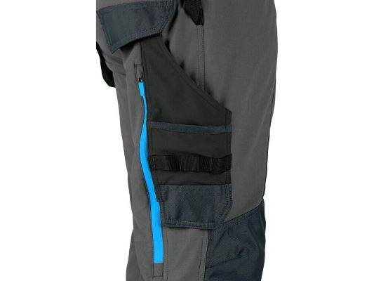 SPODNIE CXS NAOS SZARO-CZARNE NIEBIESKIE ELEMENTY HV 60