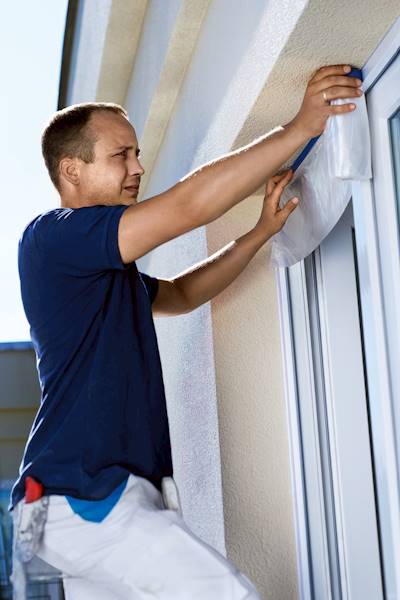 FOLIA MALARSKA ZABEZPIECZAJĄCA Z TAŚMĄ TKANINOWĄ TESA PROFESSIONAL UV 14 X 0,55 M