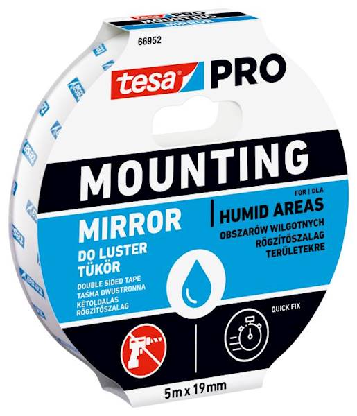 TAŚMA MONTAŻOWA DWUSTRONNA DO LUSTER TESA PRO MOUNTING MIRROR 19 MM X 5 M