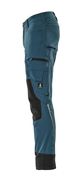 SPODNIE MASCOT ADVANCED STRETCH Z KIESZENIAMI NA KOLANACH CIEMNY PETROLOWY 90C 56