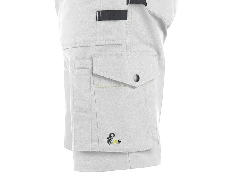 SPODENKI SZORTY CXS STRETCH BIAŁO-SZARE 54