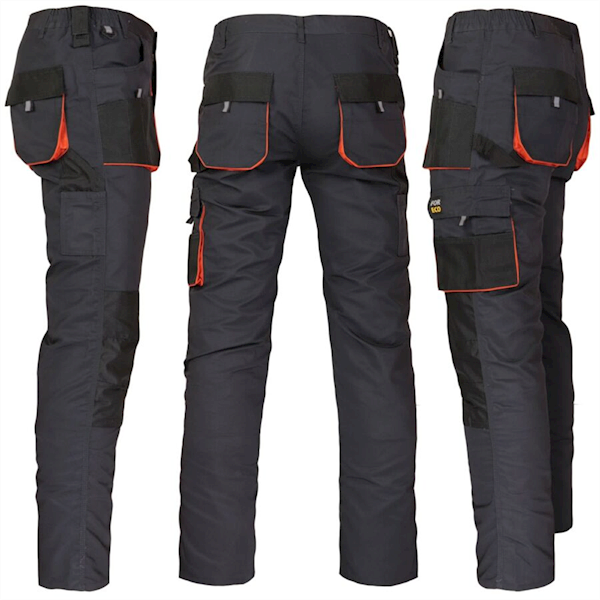 SPODNIE REIS FORECO-T SBP STALOWO-CZARNO-POMARAŃCZOWE 48