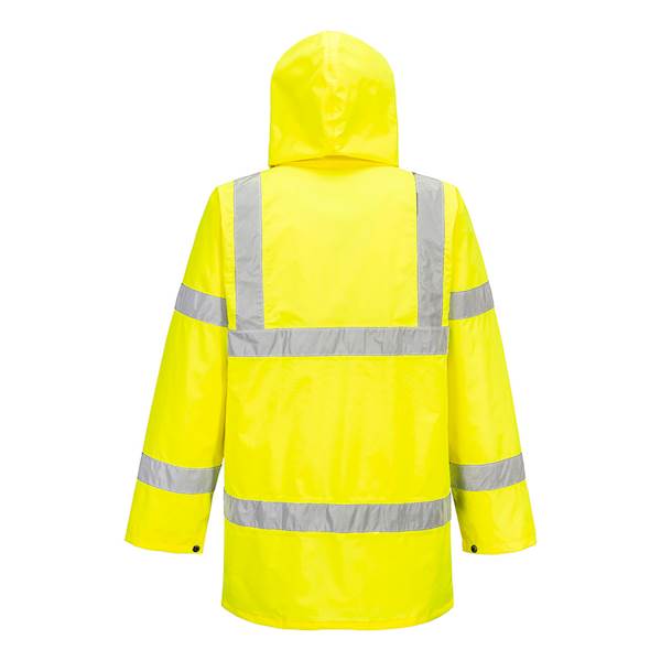 KURTKA OSTRZEGAWCZA PRZECIWDESZCZOWA PORTWEST LITE TRAFFIC ŻÓŁTA XL