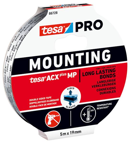 TAŚMA MONTAŻOWA DWUSTRONNA TESA PRO MOUNTING ACX+ 19 MM X 5 M