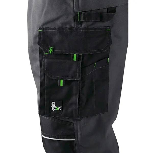 SPODNIE CXS SIRIUS NIKOLAS SZARO-CZARNE 64