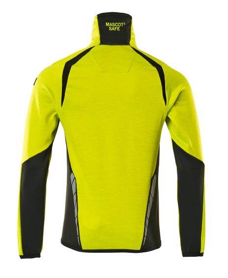 BLUZA POLAROWA ROZPINANA MASCOT ACCELERATE SAFE ŻÓŁTY HI-VIS CZARNY L