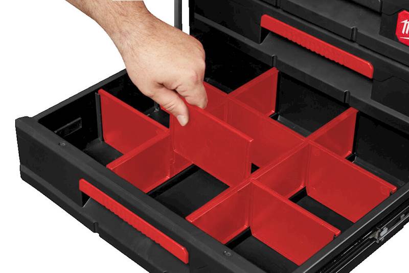SKRZYNIA NARZĘDZIOWA Z 3 SZUFLADAMI MILWAUKEE PACKOUT DRAWER TOOL BOX
