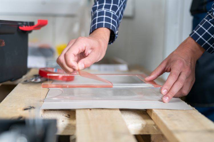 TAŚMA MONTAŻOWA DWUSTRONNA PRZEZROCZYSTA TESA PRO MOUNTING TRANSPARENT 19 MM X 5 M