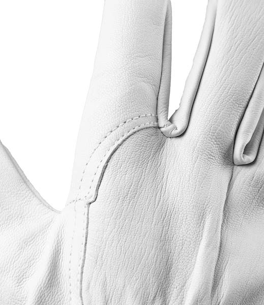 RĘKAWICE SKÓRZANE POLSTAR CABRA WELDER K2122X EN407-412X4X BIAŁE 10