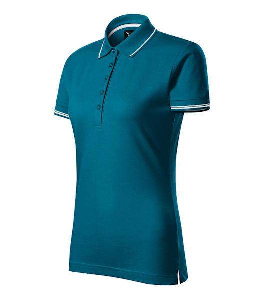 KOSZULKA POLO DAMSKA MALFINI PERFECTION PLAIN 253 PETROL BLUE 2XL