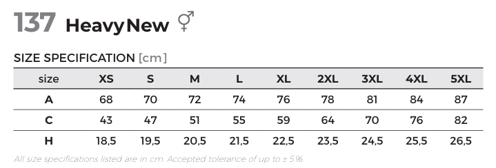 KOSZULKA T-SHIRT MALFINI HEAVY NEW 137 CZARNA M