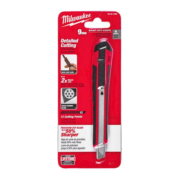 NOŻYK Z ŁAMANYM OSTRZEM MILWAUKEE 9 MM