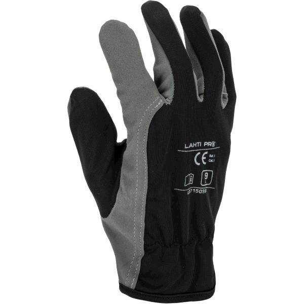 RĘKAWICE OCHRONNE ZE SKÓRY SYNTETYCZNEJ LAHTI PRO L2715 SZARE 11