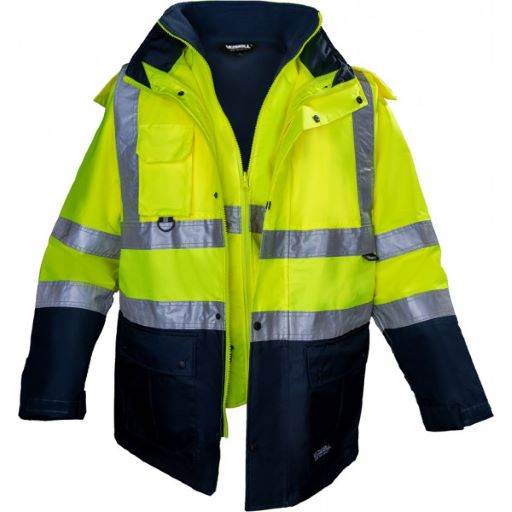 KURTKA OSTRZEGAWCZA 5W1 BETA VIZWELL ŻÓŁTO-GRANATOWA M