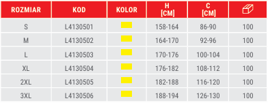 KAMIZELKA OSTRZEGAWCZA SIATKOWA LAHTI PRO L41305 ŻÓŁTA M