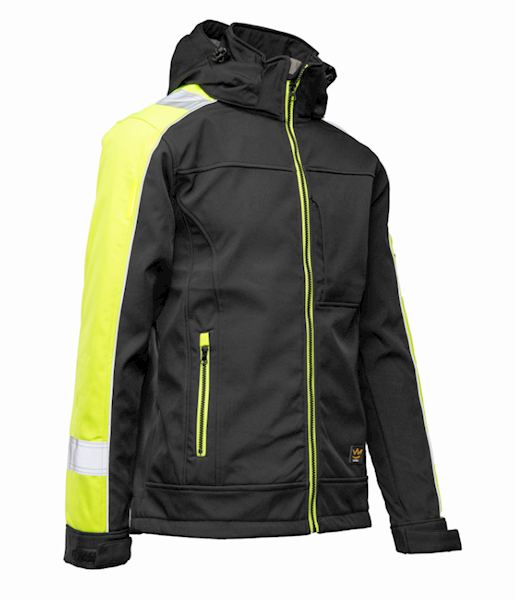 KURTKA SOFTSHELL POLSTAR SEVEN KINGS RIVAL ARSO CZARNO/ŻÓŁTA 2XL
