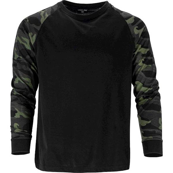 KOSZULKA Z DŁUGIM RĘKAWEM LAHTI PRO L40231 CZARNY-MORO 2XL