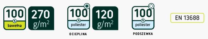 SPODNIE OGRODNICZKI OCIEPLANE POLSTAR BRIXTON NATUR SZARE 2XL