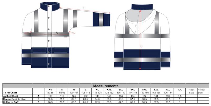 KURTKA OSTRZEGAWCZA DWUKOLOROWA PORTWEST TRAFFIC ŻÓŁTO-CZARNA XL