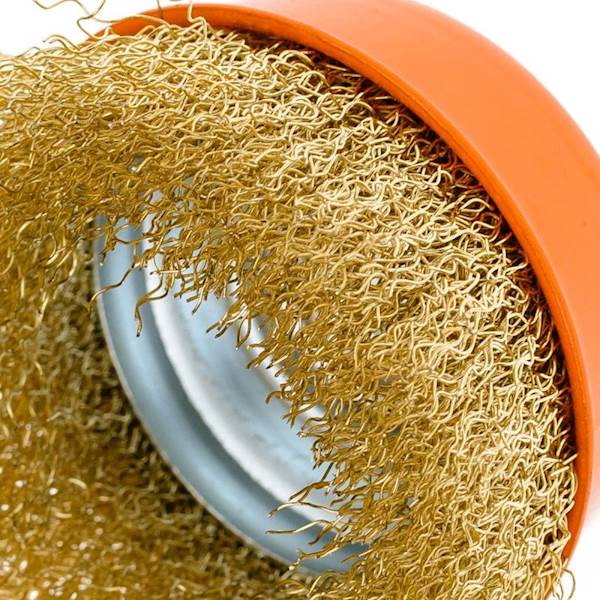 SZCZOTKA CZOŁOWA Z GWINTEM M14 POLAX 85 MM