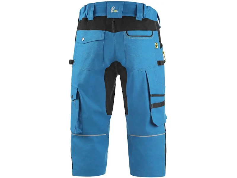 SPODNIE 3/4 CXS STRETCH NIEBIESKO-CZARNE 56