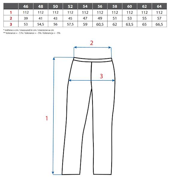 SPODNIE CXS STRETCH NIEBIESKO-CZARNE 52