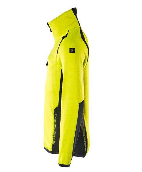 BLUZA POLAROWA ROZPINANA MASCOT ACCELERATE SAFE ŻÓŁTY HI-VIS GRANAT L