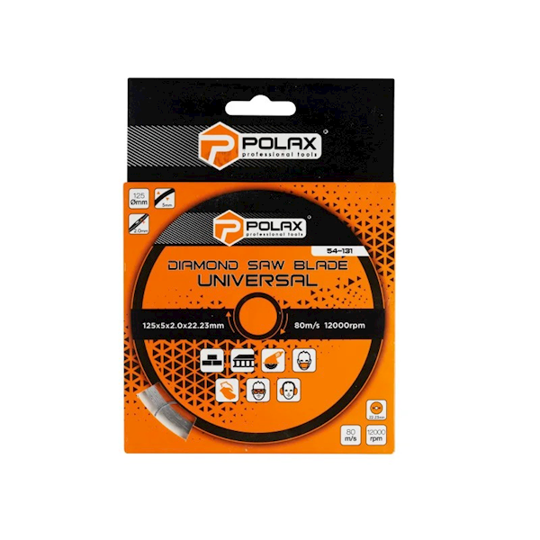 TARCZA DIAMENTOWA POLAX UNIWERSALNA 125 MM