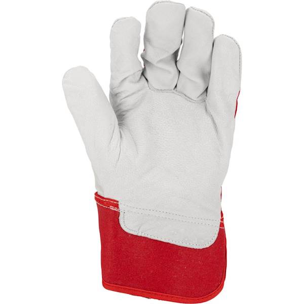 RĘKAWICE ZE SKÓRY KOZIEJ LAHTI PRO L2709 CZERWONO-BIAŁE 10